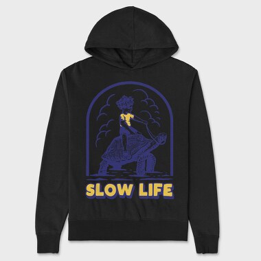 Slow Turtle Ride, Hanorac Oversize Barbati (Unisex)