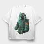 Space Diver, Tricou Oversize Barbati (Unisex)