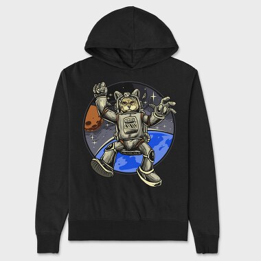 Space Otter Explorer, Hanorac Oversize Barbati (Unisex)