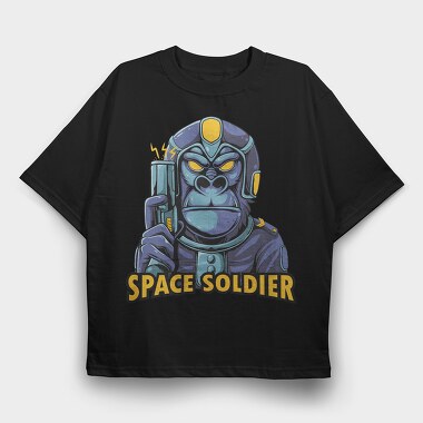 Space Soldier, Tricou Oversize Barbati (Unisex)