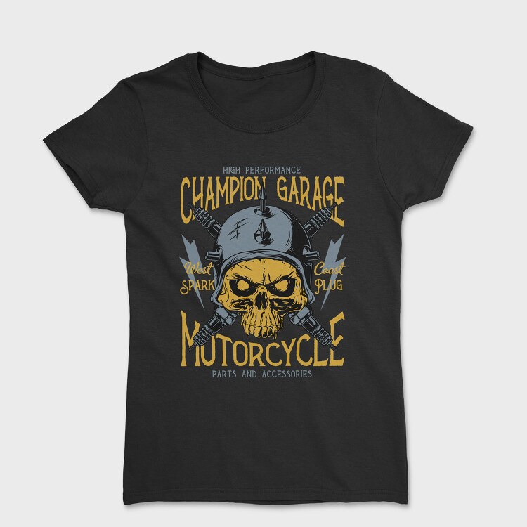 Champion Garage Motorcycle, Tricou Femei