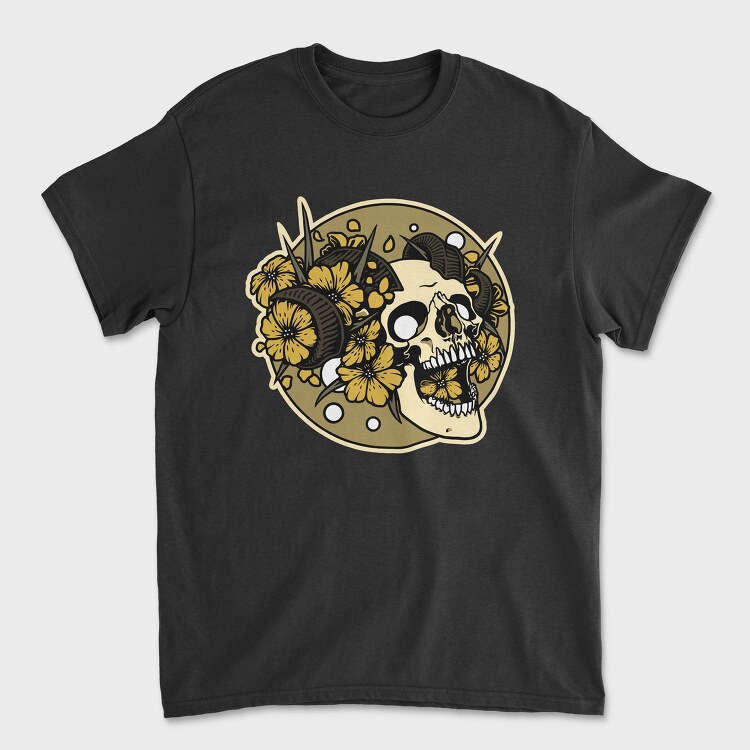 Day Of The Dead Skull, Tricou Barbati (Unisex)