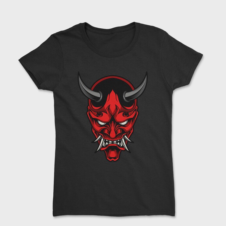 Demon Mask Red, Tricou Femei