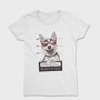 Dog Mugshot Warning, Tricou Femei