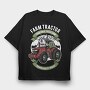 Farm Fresh Tractor, Tricou Oversize Barbati (Unisex)