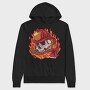 Firefighter Skull, Hanorac Oversize Barbati (Unisex)