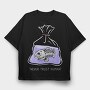 Fish Bag Trust, Tricou Oversize Barbati (Unisex)