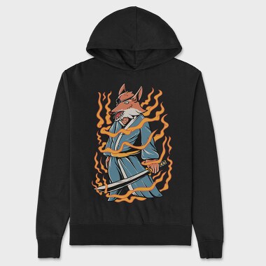 Fox Samurai, Hanorac Oversize Barbati (Unisex)