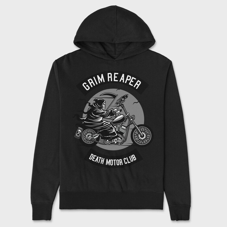 Grim Reaper Club, Hanorac Oversize Barbati (Unisex)
