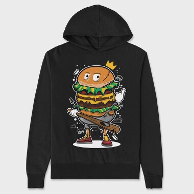King Burger, Hanorac Oversize Barbati (Unisex)