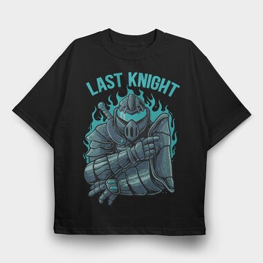 Last Knight Flame, Tricou Oversize Barbati (Unisex)