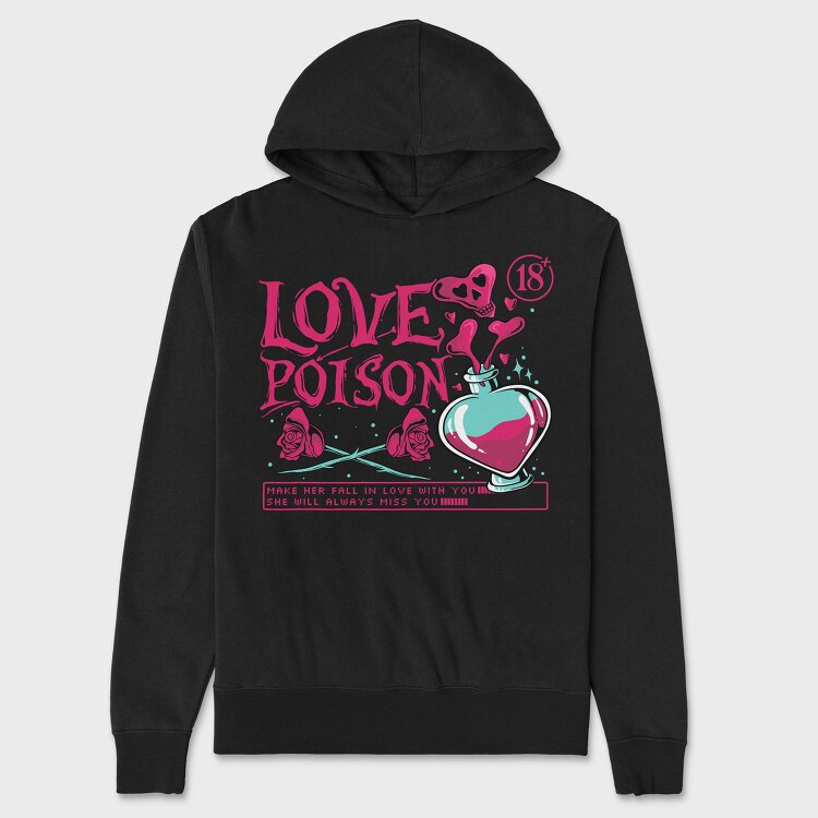 Love Poison Potion, Hanorac Oversize Barbati (Unisex)