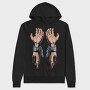 Metal Hands Dripping, Hanorac Oversize Barbati (Unisex)