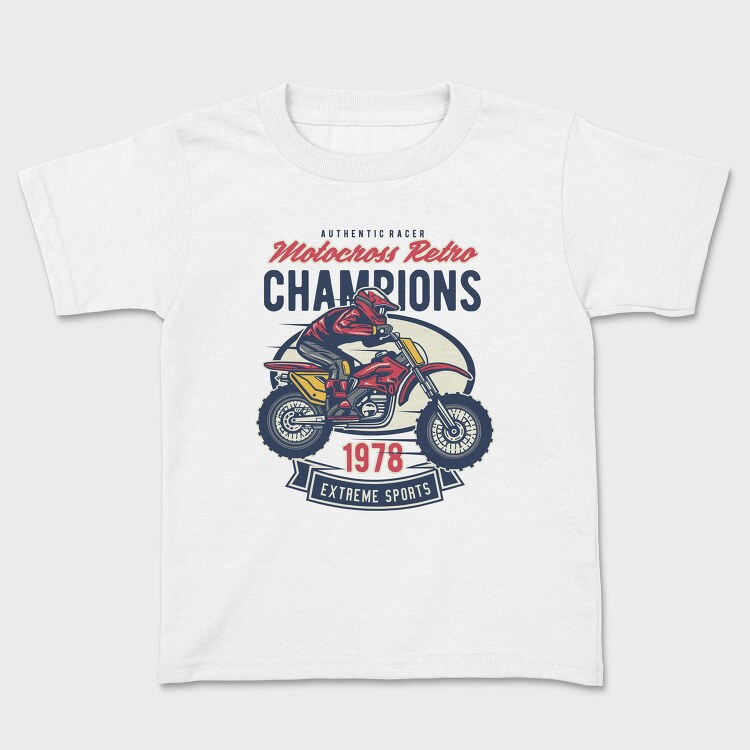 Motocross Retro Champions, Tricou Copii