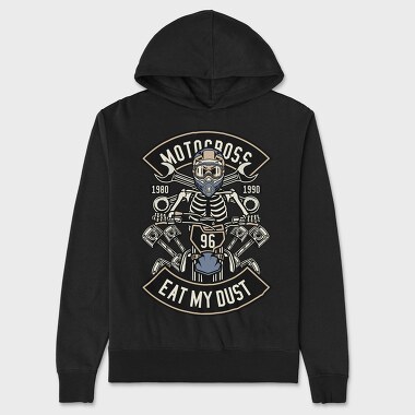 Motocross Skeleton Racer, Hanorac Oversize Barbati (Unisex)