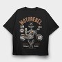 Motorcycle Rebel, Tricou Oversize Barbati (Unisex)