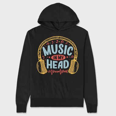 Music In My Head, Hanorac Oversize Barbati (Unisex)