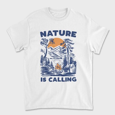 Nature Campfire Call, Tricou Barbati (Unisex)