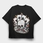 Poker Skull Bones, Tricou Oversize Barbati (Unisex)