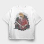 Punk Skull City, Tricou Oversize Barbati (Unisex)