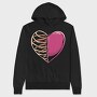 Ribbed Heart, Hanorac Oversize Barbati (Unisex)