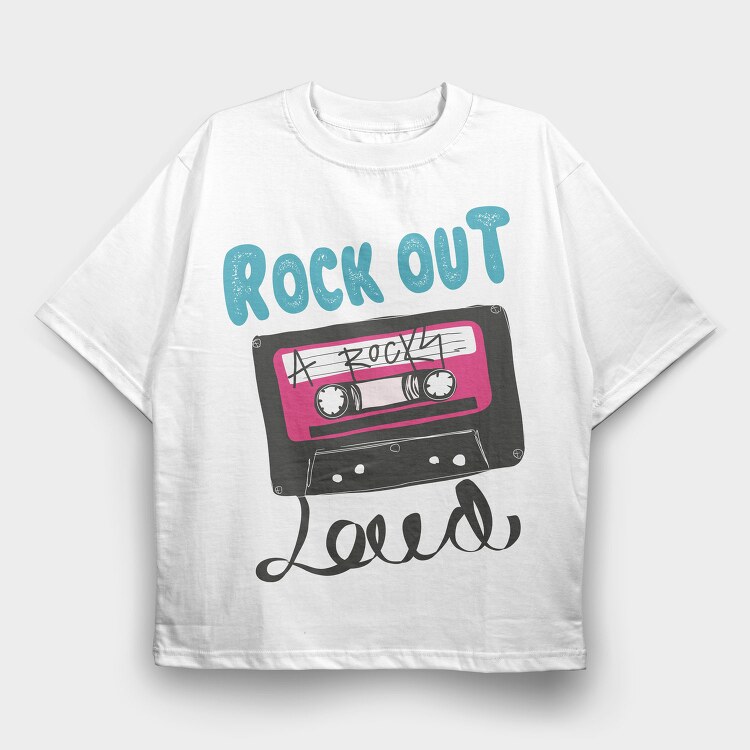 Rock Out Loud, Tricou Oversize Barbati (Unisex)