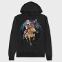Santa Moose Ride, Hanorac Oversize Barbati (Unisex)