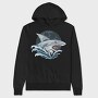 Shark Attack Splash 1, Hanorac Oversize Barbati (Unisex)