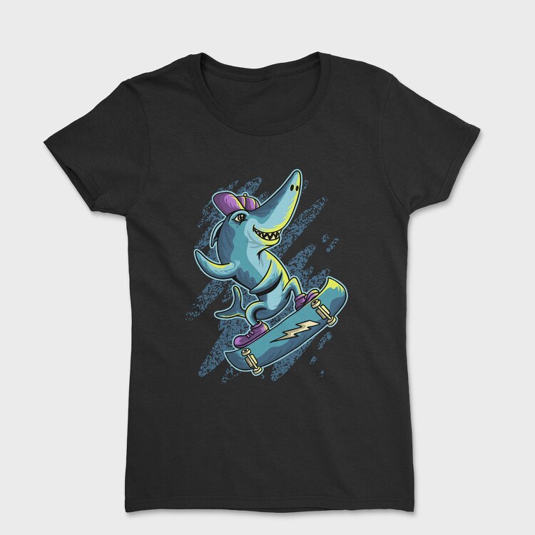 Skate Shark Neon, Tricou Femei