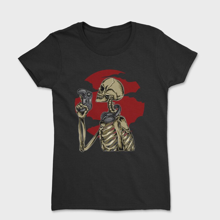 Skeleton Gamer, Tricou Femei