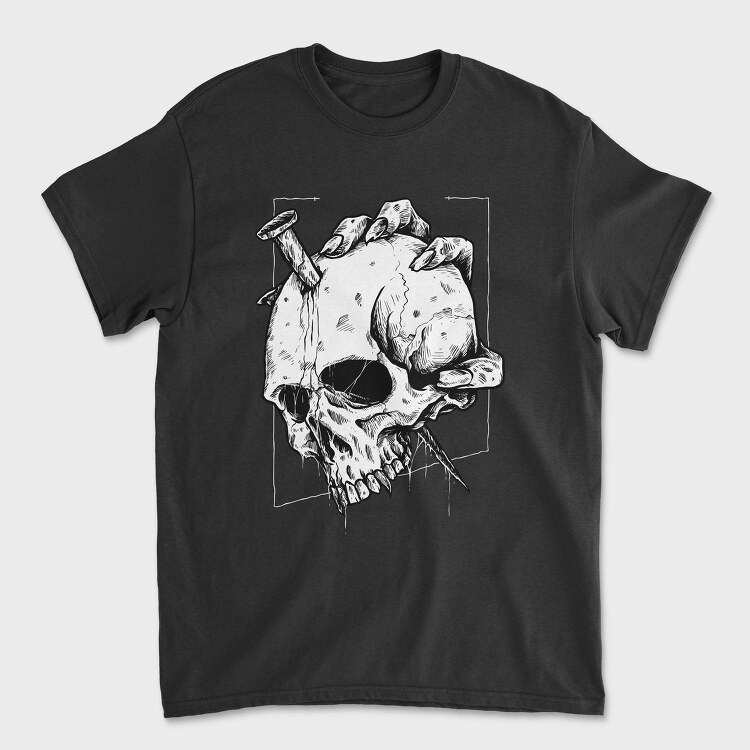 Skull Teeth Grin, Tricou Barbati (Unisex)