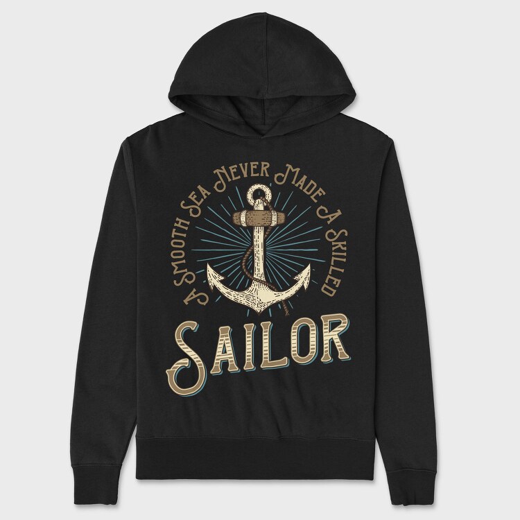 Smooth Sea Sailor, Hanorac Oversize Barbati (Unisex)