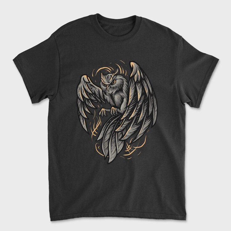 Stormy Owl Flight, Tricou Barbati (Unisex)