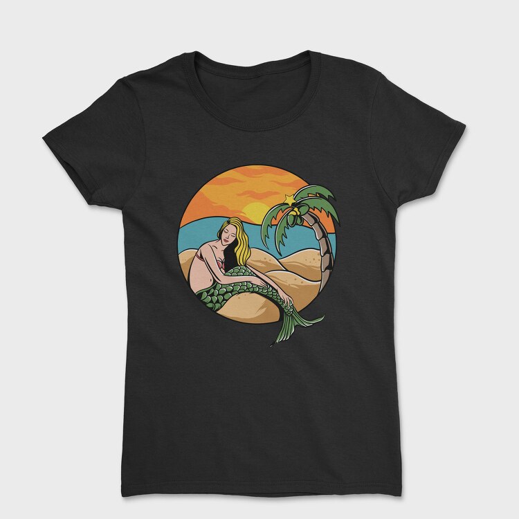 Sunset Mermaid Paradise, Tricou Femei