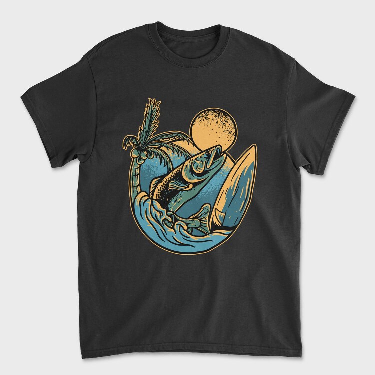 Surfing Marlin Paradise, Tricou Barbati (Unisex)
