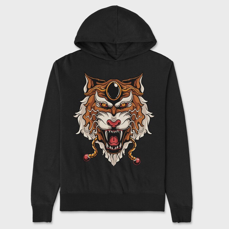 Tiger Roar Mascot, Hanorac Oversize Barbati (Unisex)