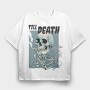 Till Death Smoke, Tricou Oversize Barbati (Unisex)