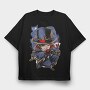 Top Hat Joker, Tricou Oversize Barbati (Unisex)