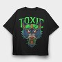 Toxic Wolf Howl, Tricou Oversize Barbati (Unisex)