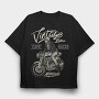 Vintage Cafe Racer, Tricou Oversize Barbati (Unisex)