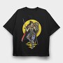 Warrior Queen, Tricou Oversize Barbati (Unisex)