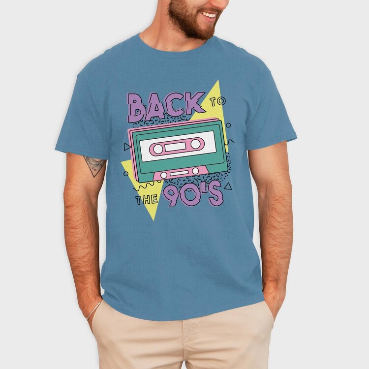 Back To The 90S, Tricou Barbati (Unisex)