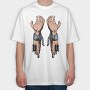 Metal Hands Dripping, Tricou Oversize Barbati (Unisex)