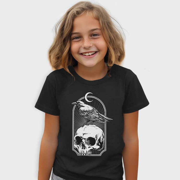 Raven Moon Skull, Tricou Copii