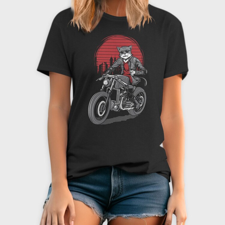 Cat Rider, Tricou Barbati (Unisex)