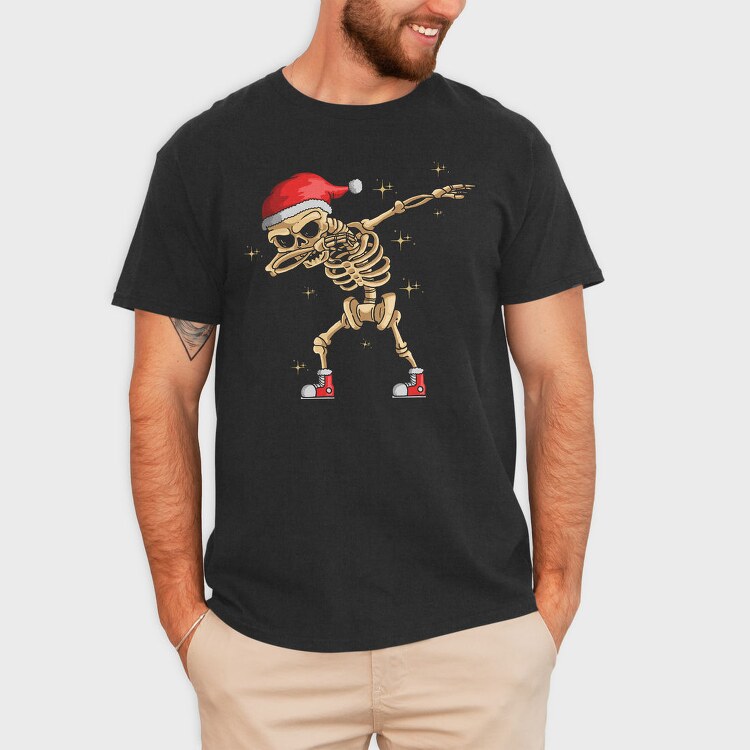 Skeleton Santa Dab, Tricou Barbati (Unisex)