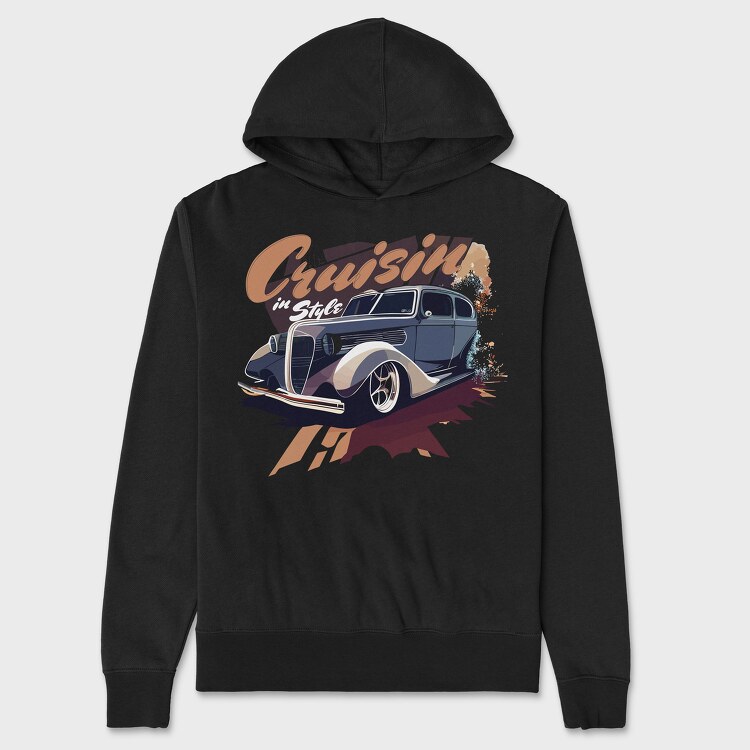 Classic Car Cruisin in, Hanorac Oversize Barbati (Unisex)