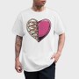 Ribbed Heart, Tricou Barbati (Unisex)
