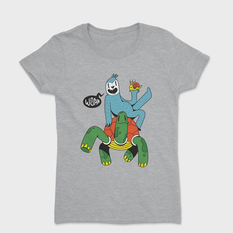 Sloth Turtle Snail, Tricou Femei