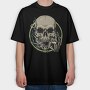 Skull 420 Smoke, Tricou Oversize Barbati (Unisex)